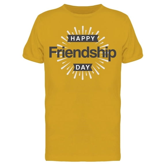 Happy Friendship Day Design Tee Men's -Image by Shutterstock