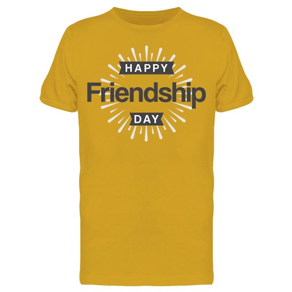 Happy Friendship Day Design T-Shirt Men -Image by Shutterstock, Male XX-Large