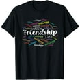thumbnail image 1 of Happy Friendship Day Friends Happyness T-Shirt Black 4X-Large, 1 of 4