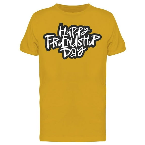 Happy Friendship Day Graffiti T-Shirt Men -Image by Shutterstock, Male Small