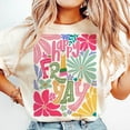 thumbnail image 1 of Happy Friyay T-Shirt, Boho School Floral T-Shirt, Retro Friday Teacher Tee, Back to School T-Shirt, 100 Days of School Celebration Tee, 1 of 5