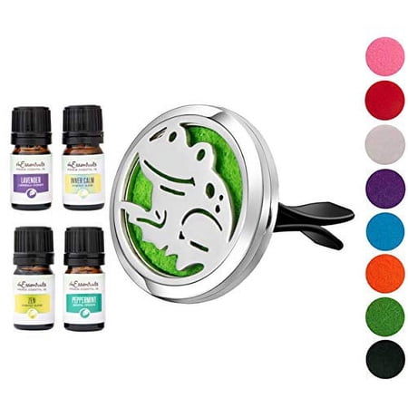 Happy Frog Car Vent Diffuser w/ 8 pads, gift box and 4 oils