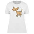 thumbnail image 1 of Happy Funny Chihuahua Cartoon T-Shirt Women -Image by Shutterstock, Female Large, 1 of 2