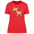 thumbnail image 1 of Happy Funny Chihuahua Cartoon T-Shirt Women -Image by Shutterstock, Female Medium, 1 of 2