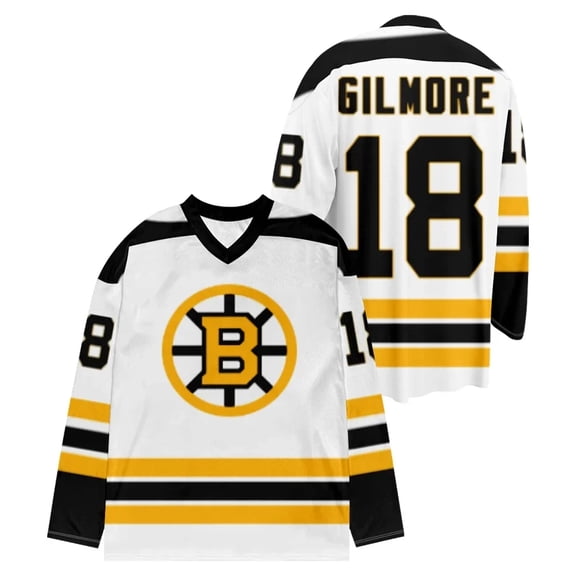 Happy Gilmore 2 Graphic Cosplay Hockey Jersey – Unisex V-Neck Long Sleeve Pullover Streetwear for Movie Lovers