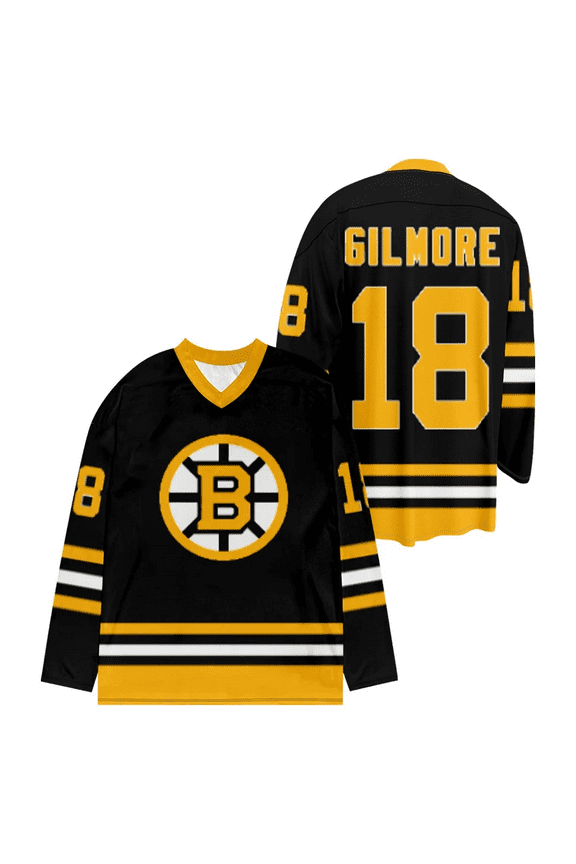 Happy Gilmore 2 Merch Cosplay Hockey Jersey T-Shirt – Unisex V-Neck Long or Short Sleeve Streetwear for Movie Fans