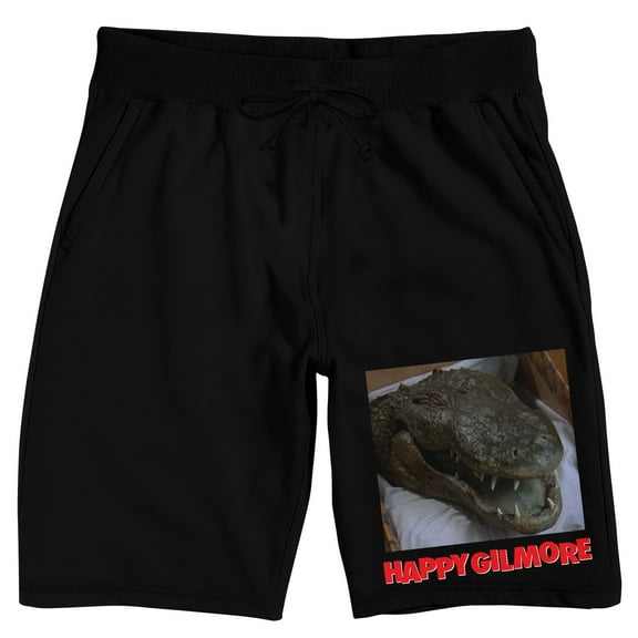 Happy Gilmore Alligator Men's Black Lounge Shorts-Small