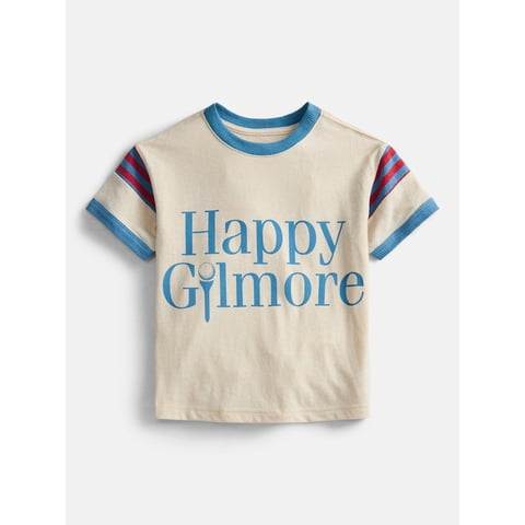 Happy Gilmore Boys Graphic Tee with Short Sleeves, Sizes 4-18