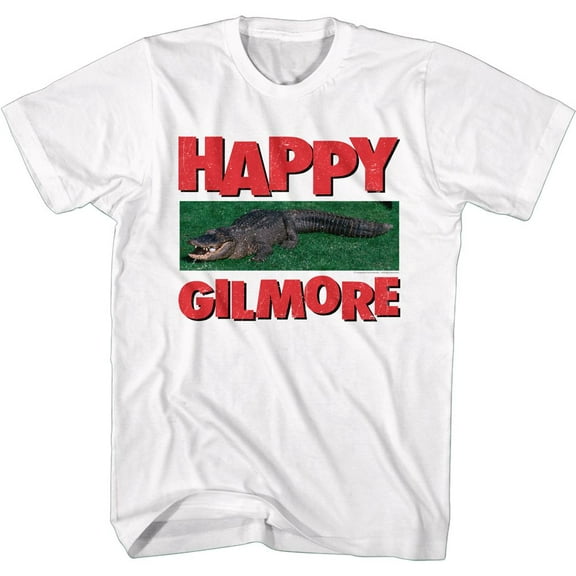 Happy Gilmore Gator White Adult T-Shirt 5Xl