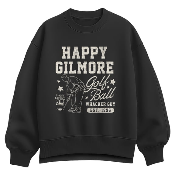 Happy Gilmore - Golf Ball Wacker Guy - Women's Oversized Fleece Crew Sweatshirt