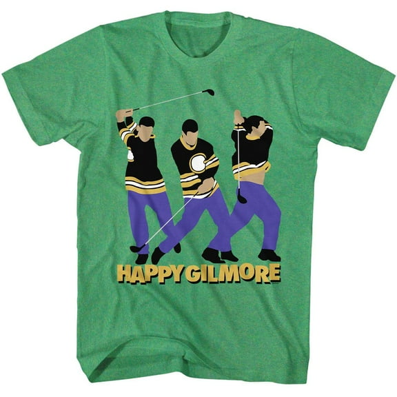 Happy Gilmore Swing Kelly Heather Adult T-Shirt