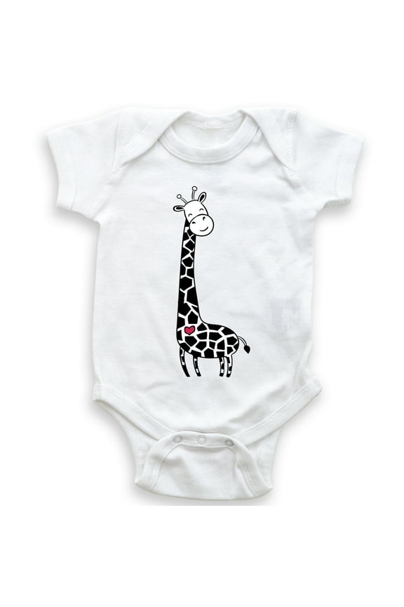 Happy Giraffe - Cute Baby Bodysuit - Unisex Clothing - Baby Boy - Baby Girl - Baby Shower Gift