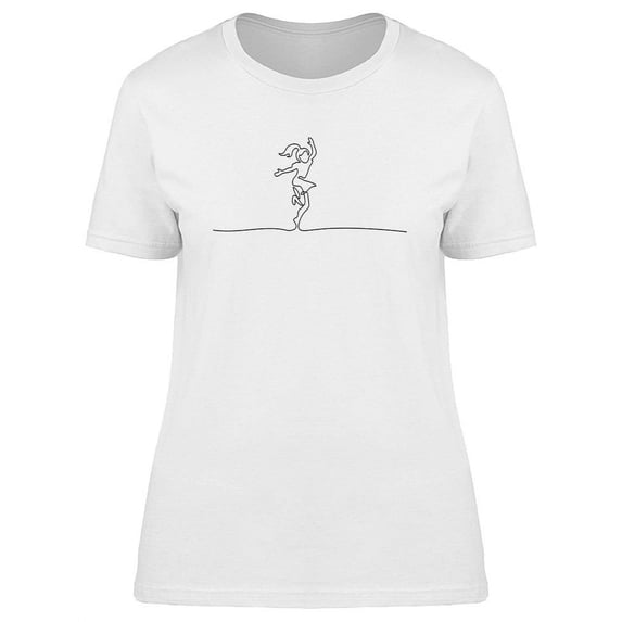 Happy Girl Dancing T-Shirt Women -Image by Shutterstock, Female XX-Large