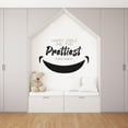 thumbnail image 1 of Happy Girls Are The Prettiest - Audrey Hepburn Quote Inspirational Quote One Big Beautiful Smile Vinyl Wall Art Wall Sticker Wall Decal Home Room Decoration Decal Kids Room Décor Size (40x40 inch), 1 of 3