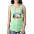 thumbnail image 1 of Happy Glamper | Fancy Camping Camper Van Caravan | Nature Lover Ladies Racerback Sleeveless Top, Mint, M, 1 of 5