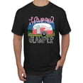thumbnail image 1 of Happy Glamper | Fancy Camping Camper Van Caravan | Nature Lover Men's T-Shirt, Black, 2XL, 1 of 5