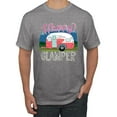thumbnail image 1 of Happy Glamper | Fancy Camping Camper Van Caravan | Nature Lover Men's T-Shirt, Heather Grey, 4XL, 1 of 5