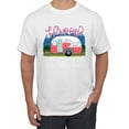 thumbnail image 1 of Happy Glamper | Fancy Camping Camper Van Caravan | Nature Lover Men's T-Shirt, White, 2XL, 1 of 5