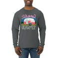 thumbnail image 1 of Happy Glamper | Fancy Camping Camper Van Caravan | Nature Lover Mens Long Sleeve Shirt, Charcoal, 3XL, 1 of 5