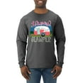 thumbnail image 1 of Happy Glamper | Fancy Camping Camper Van Caravan | Nature Lover Mens Long Sleeve Shirt, Heather Black, S, 1 of 5