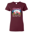 thumbnail image 1 of Happy Glamper | Fancy Camping Camper Van Caravan | Nature Lover Womens T-Shirt, Maroon, XL, 1 of 5