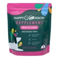 thumbnail image 1 of Happy Go Healthy Skin & Coat Supplements for Dogs | Probiotic & Prebiotic Benefits with Wild Salmon Omega 3s to Help Your Dog Shine from The Inside Out | All Breeds, Ages and Sizes | 120 Count, 1 of 7