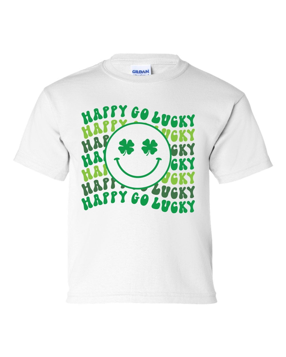 Happy Go Lucky Youth Kids St. Patricks Day Lucky Smile Face