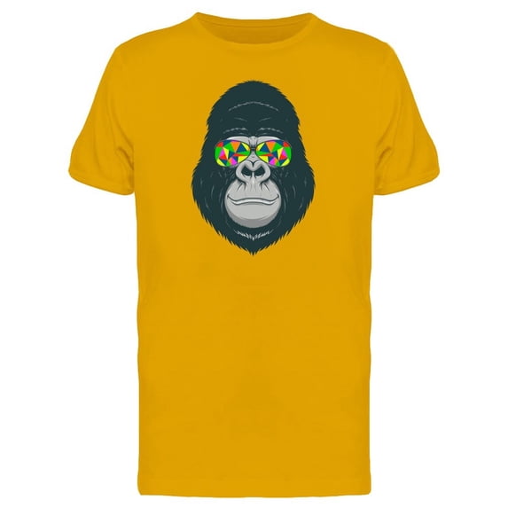 Happy Gorilla Abstract Glasses Tee Men's -Image by Shutterstock