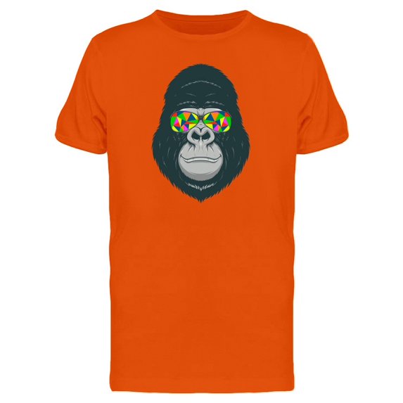 Happy Gorilla Abstract Glasses Tee Men's -Image by Shutterstock