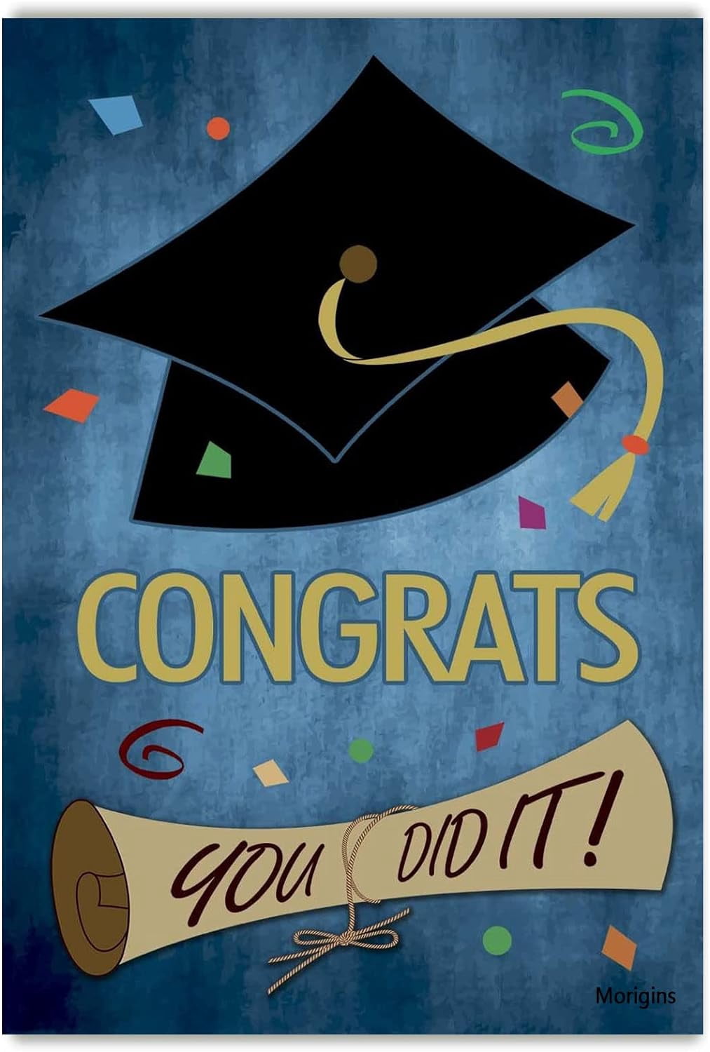 Happy Graduation Cap Celebrate Graduation Garden Flag Double SIded ...