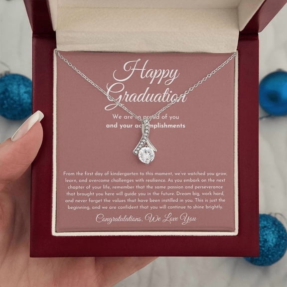 Happy Graduation Gift For Her Alluring Beauty Necklace Luxury Box