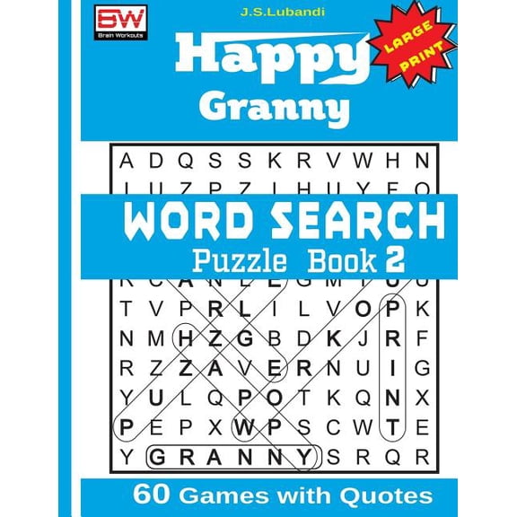 Happy Granny, Word Search Puzzle