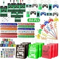 thumbnail image 1 of Happy Greetings 86 Pcs Video Game Party Favors for Kids, Gaming Party Favors - 12 set of Game ON Pass Keychain Wristband Treat Bags Straws, Level UP Themed Gamer Boys Birthday Goodie Bag Fillers, 1 of 7