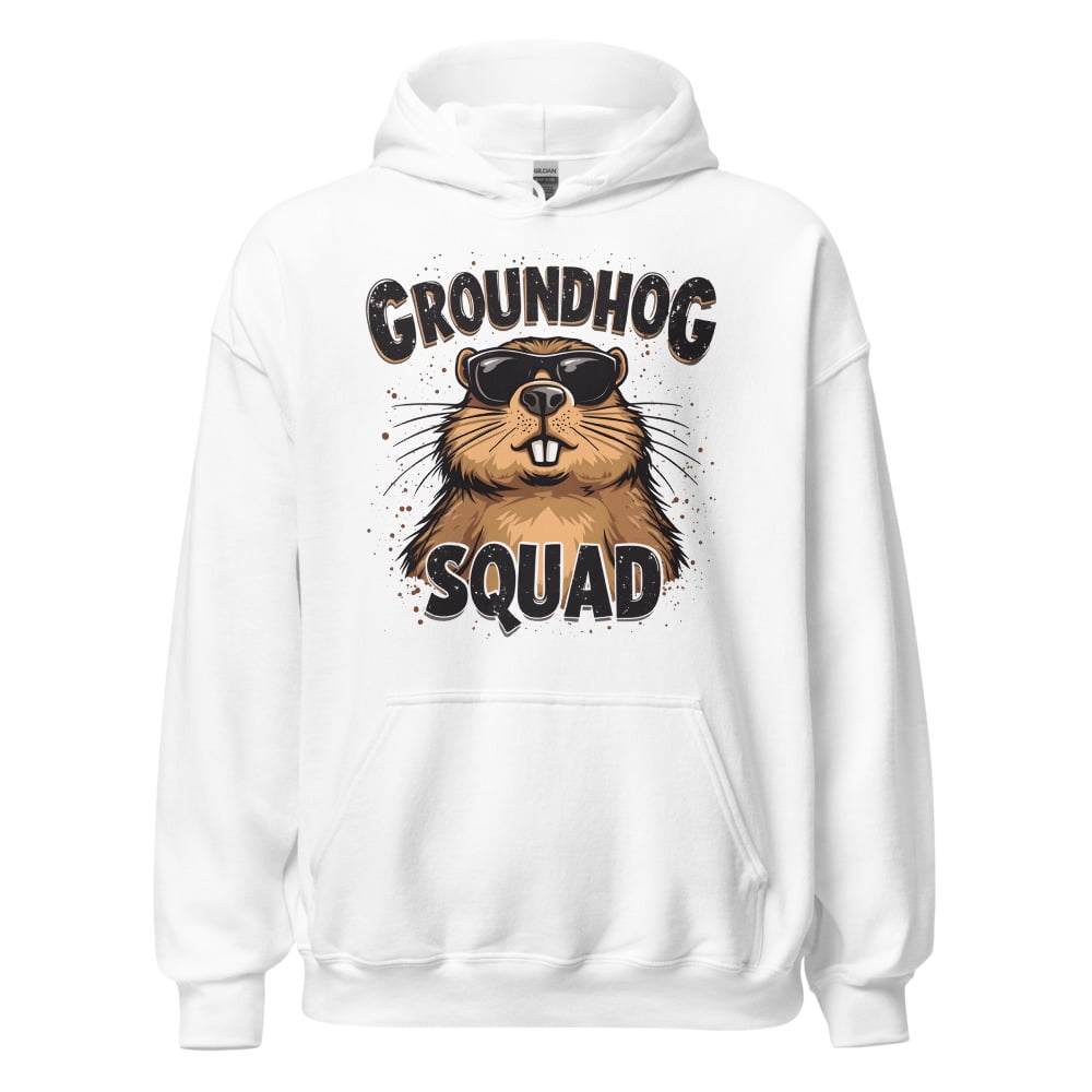 Happy Groundhog Day 2025 Unisex Hoodie, Groundhog Squad (S)