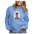 thumbnail image 1 of Happy Groundhog Day Hoodie Woodchuck Funny Women Hoodie Large California Blue, 1 of 4