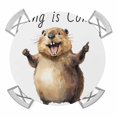 thumbnail image 1 of Happy Groundhog Day Round Tablecloth for 36-44 Inch Tables,Fitted Table Cover with Elastic Edge,Funny Cute Animal Spring Pastoral Waterproof Outdoor Table Cloth Protector for Patio Garden Dinner, 1 of 9