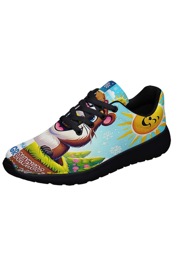 Happy Groundhog Day Shoes Sneakers Black Size 9