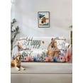 thumbnail image 1 of Happy Groundhog Day Sofa Covers for 2-3 Cushion Couch L-Shaped Sectional, Cute Ground Rat Flower Bushes Leaves Washable Sofa Covers Slipcover for Living Room Furniture, Couch Cover Blanket 71"x134", 1 of 9