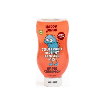 Happy Grub Squeezable Instant Pancake Mix, 8.5 oz., Apple Cinnamon