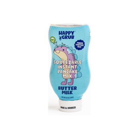 Happy Grub Squeezable Instant Pancake Mix, 8.5 oz., Buttermilk