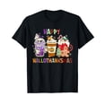 thumbnail image 1 of Happy HALLOTHANKSMAS Halloween Thanksgiving Christmas Design T-Shirt, 1 of 5