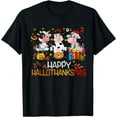 thumbnail image 1 of Happy HalloThanksMas Funny Santa Cow Halloween Thanksgiving T-Shirt, 1 of 3