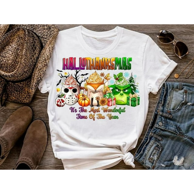 Happy Hallothanksmas Coffee . Coffee Clipart. xmas 2024 . Christmas