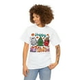 thumbnail image 1 of Happy Hallothanksmas T-shirt Cute Halloween Thanksgiving Christmas Shirt White Large, 1 of 6