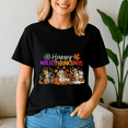 thumbnail image 1 of Happy Hallothanksmas Tshirt, Halloween Thanksgiving Christmas Shirt, Holiday Season Tee, Turkey Gift, Vintage Ghost ,Merry Christmas, 1 of 5