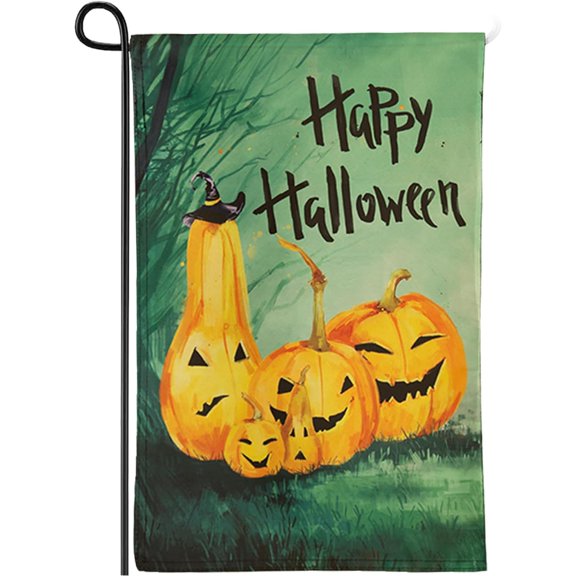 Happy Halloween 12x18 Inch Double Sided Seasonal Garden Flag | Fall Decorations for Home | Fall Porch Decor | Garden Flags for Outside | Fall Outdoor Decor | Yard Flags | House Flag
