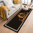 thumbnail image 1 of Happy Halloween 2'x6' Runner Rugs for Hallway Kitchen Bedside Non Slip Washable, Orange Scary Black Castle Skull Birds Entryway Rug Runners with Rubber Backing, Long Carpet Runner for Laundry Room, 1 of 8