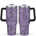 thumbnail image 1 of Happy Halloween 40 oz Coffee Tumbler with Handle Stainless Steel Travel Cups Decorative Cafe Tumblers for Home Office Supplies Camping Outdoor, 1 of 7
