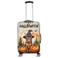 thumbnail image 1 of Happy Halloween Abyssinian Witches Hat Pumpkin Carving Travel Luggage Cover Cat Lover Kitten Owner Gifts Suitcase Dust Protective Decor - 02019, 1 of 5