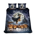 thumbnail image 1 of Happy Halloween Airedale Terrier Witch Pumpkins Bats Quilt Bedding Set Dale Waterside Dog Lover 1 Blanket Bed Cover 2 Pillowcases - 13012, 1 of 5